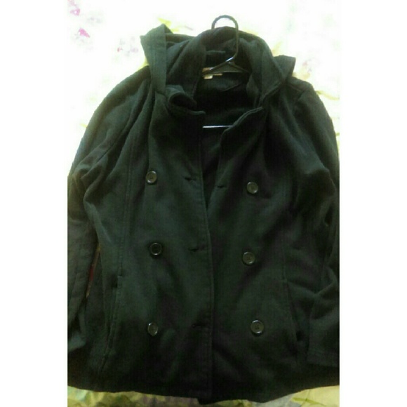 Black pea coat