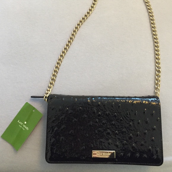 Kate spade purse / cross body with gold chain