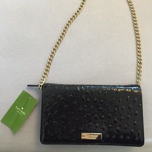 Kate spade purse / cross body with gold chain