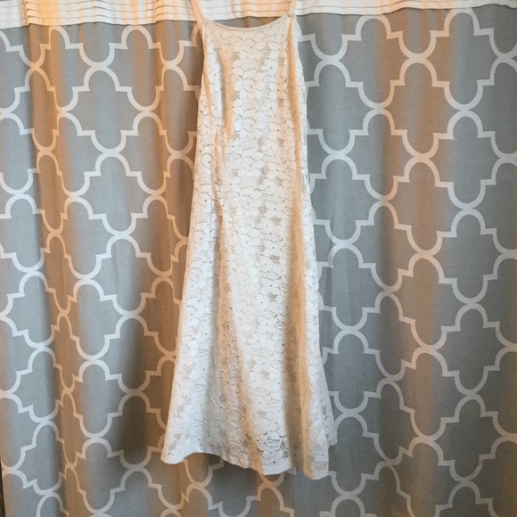 Hollister White lace halter top dress