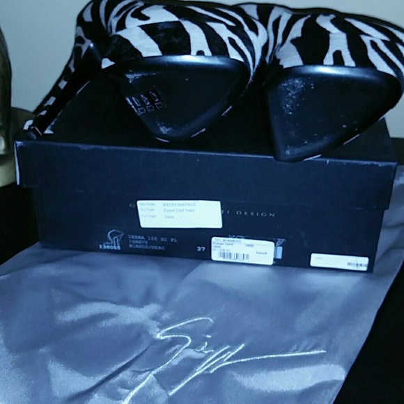 Giuseppe Zanotti Debra calf hair zebra print pumps