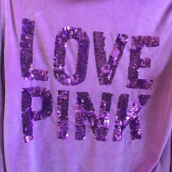 PINK velour zip up