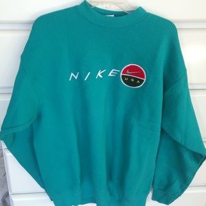 Vintage teal Nike sweater. Unisex