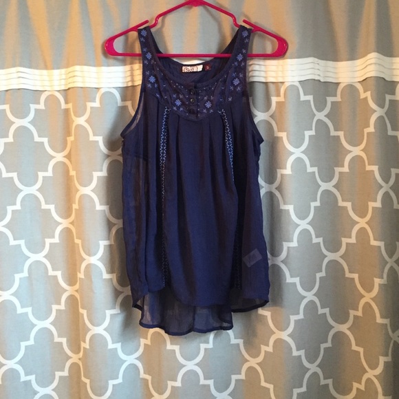 Dark blue top