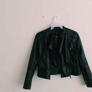 Dark Olive Moto Jacket