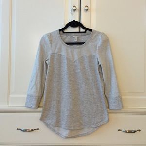XS Grey mid length sleeve top