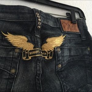 jeans with wings on the back