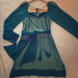 Flowy green dress