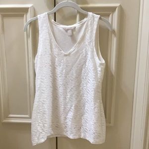 Banana Republic Cream Lace Sleeveless shirt