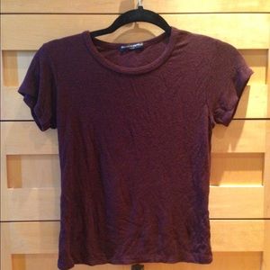 Ribbed Burgundy top- Brandymelville