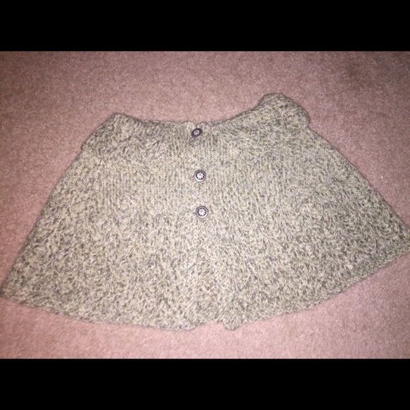 Hand knitted green shawl