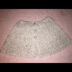 Hand knitted green shawl