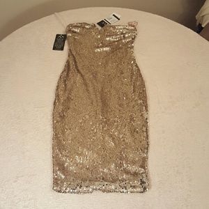 AX Paris Full Sequined Cocktail  Mini Dress