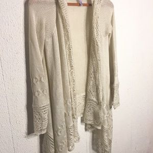 Crochet Long Cardigan Kimono