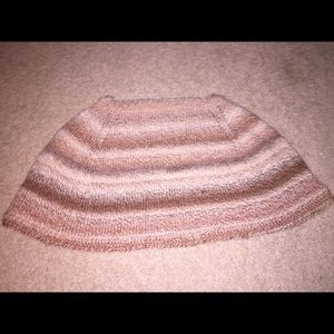 Hand Knitted Burgundy Shawl
