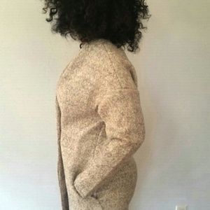 NWOT Apricot loose fitting wool coat