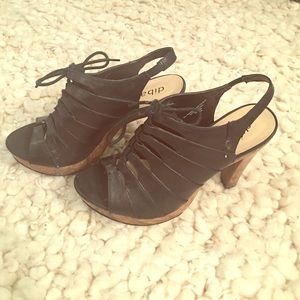 DIBA slingback lace-up heels