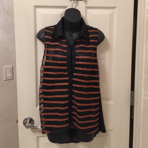 Beautiful women's sleeveless blouse