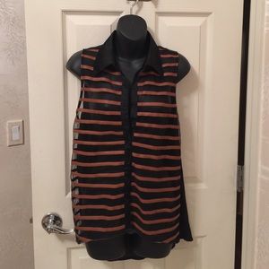 Beautiful women's sleeveless blouse