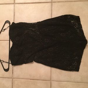 Black lace romper - forever 21