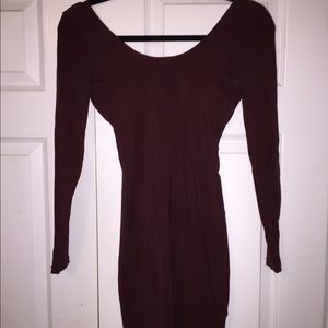 American Apparel Brown Bodycon Dress