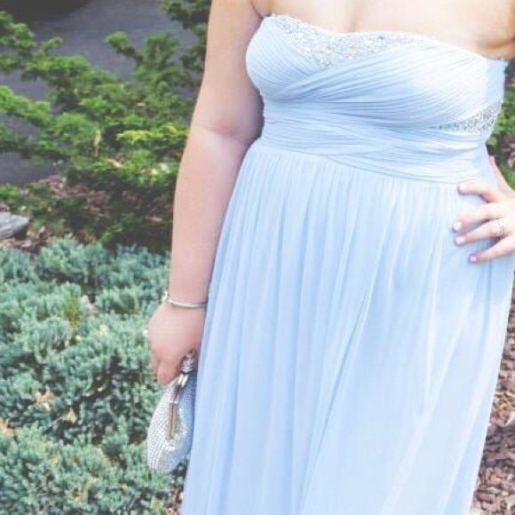 Beaded long prom dress