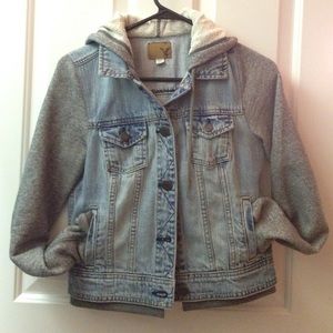AE hoodie jean jacket