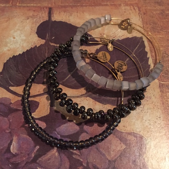 Alex and Ani Jewelry - Alex & Ani Beaded Bangle Bracelets - Set of 3