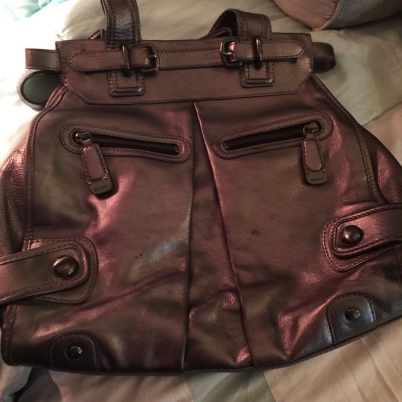 Silver satchel