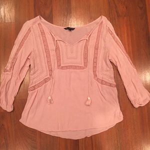 🎉1HOUR SALE🎉Blush Pink American Eagle Blouse