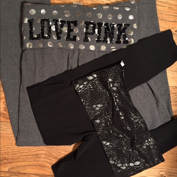VS Pink yoga pants bundle