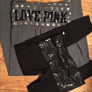 VS Pink yoga pants bundle