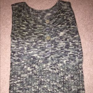 Hand Knitted Green Vest