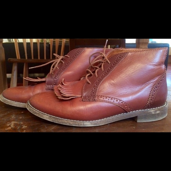 Sz. 6.5 Madewell Aberdeen Two-Tone Boot