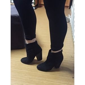 For size 7.5/8! Black booties