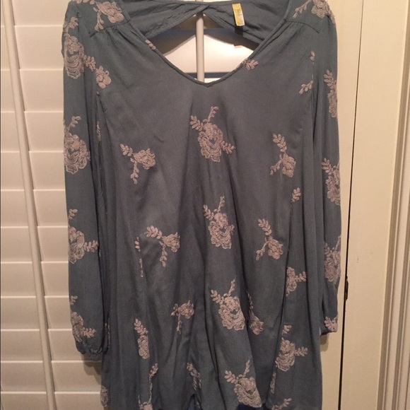 Blue free people "Austin" dress