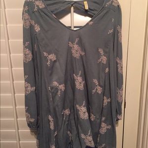 Blue free people "Austin" dress