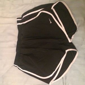 Black & White Nike Running Shorts