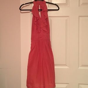 Coral Esley halter dress, worn once