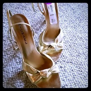 Michael gold ankle wrap heels
