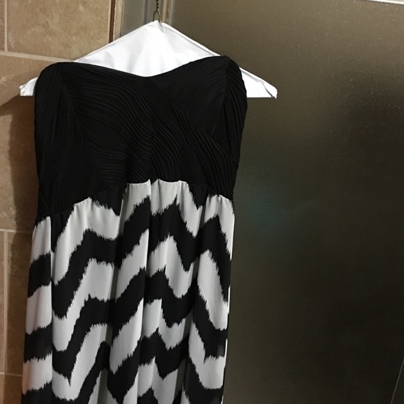 Strapless Chevron Dress