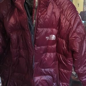Maroon North Face Jacket