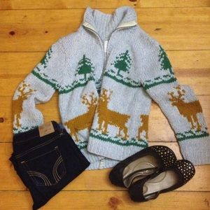 Hipster American Eagle Christmas/winter sweater