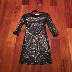 Lovers + Friends black sequined dress