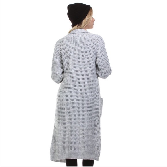 🎉HP! 12-6-16🎉Light grey maxi cardigan🎉 - Picture 3 of 3
