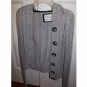 Gray Aeropostale Button Down Sweater