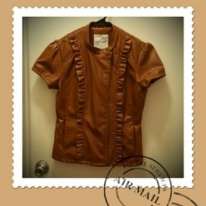 Faux leather jacket