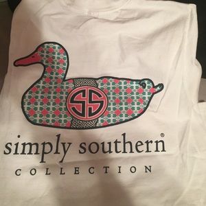 White simply southern Tshirt