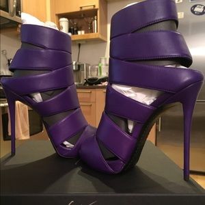 Giuseppe Zanotti Leather Bootie/Sandal