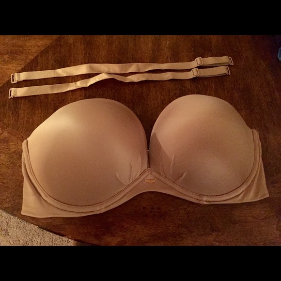 Victoria's Secret padded strapless bra 38D